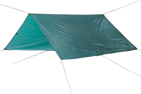 Tarp namiot do nocowania pod gołym niebem harcerski survival Hi-tec Plafono turkusowy