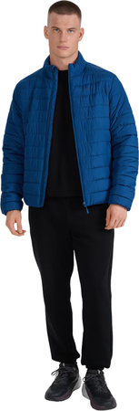 Kurtka męska puchowa 4F M597 niebieska 4FWAW25TDJAM597 30S