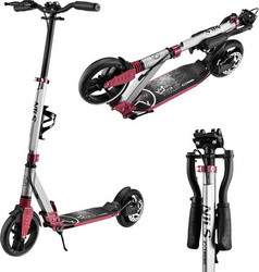 Hulajnoga z hamulcem tarczowym świecące koła LED Nils Extreme HM122T