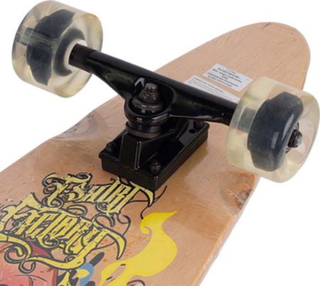 Deskorolka Longboard Mechanics PW 507 czarno-brązowa Speedy