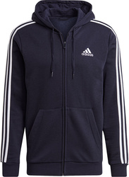 Bluza męska adidas Essentials Full-Zip Hoodie granatowa GK9053