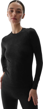 Bluza koszulka bielizna termoaktywna GÓRA damska 4F F176 czarna 4FWAW24USEAF176 20A