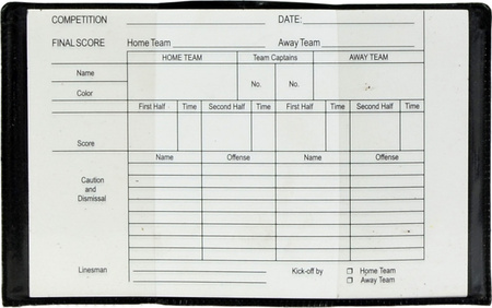 Kartki sędziowskie NO10 VRC-220 notes żółta czerwona komplet
