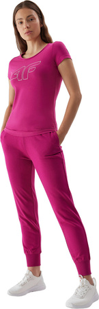 Koszulka damska 4F F0907 różowa 4FAW23TTSHF0907 53S