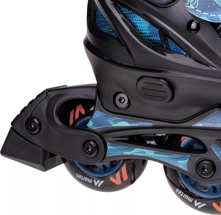 Dziecięce łyżworolki regulowane rolki Martes Galakty JRB ABEC-7 kółka 72mm rozmiar 38-41