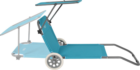 Leżak ogrodowy plażowy basenowy kempingowy składany Nils Camp NC3307 niebieski