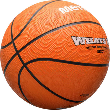 Piłka do koszykówki koszykowa Meteor What's Up pomarańczowa 16833
