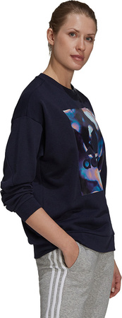 Bluza damska adidas U4U Soft Knit Swe granatowa GS3880