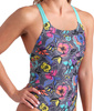 Damski Strój Kąpielowy Women's Arena Vivid Repeat Swimsuit Swim  dress blues rozmiar 34
