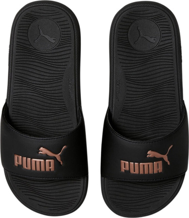 Klapki damskie Puma Cool Cat 2.0 czarno-złote 389108 02