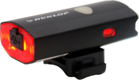 Lampka światło rowerowe 2w1 ładowanie usb uchwyt do mocowania na kasku Dunlop