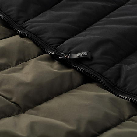 Męska kamizelka pikowana dwustronna Magnum Recto czarno-oliwkowa rozmiar XXL