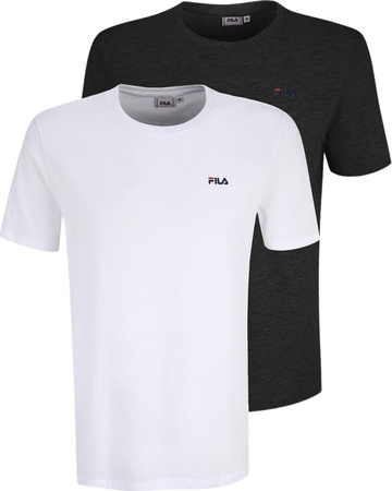 Koszulka męska Fila Brod 2pak biała,czarna FAM0083 13005