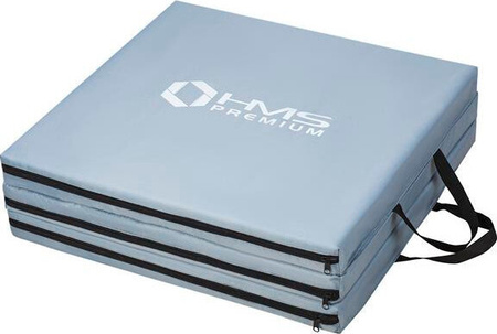 Materac gimnastyczny składany Hms Premium MGS02 1800x600 mm szary