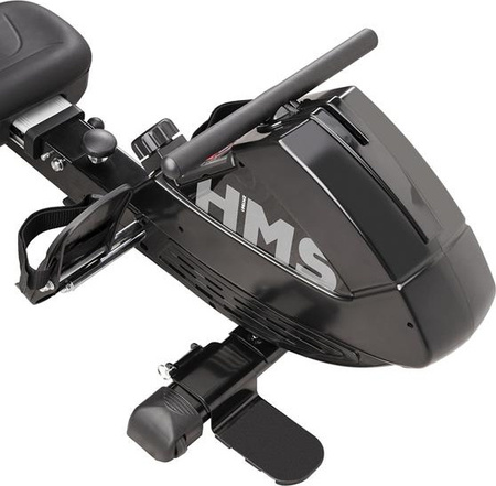 Wioślarz magnetyczny treningowy domowy HMS wymiary 195 x 58,5 x 49 cm