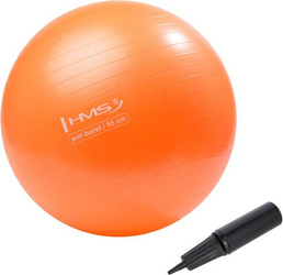 Piłka gimnastyczna fitness HMS yb02n 55cm anti-burst pomarańczowa