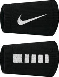 Frotki na nadgarstek Nike Elite Doublewide Wristbans 2 szt. czarno-biała N1006700010OS