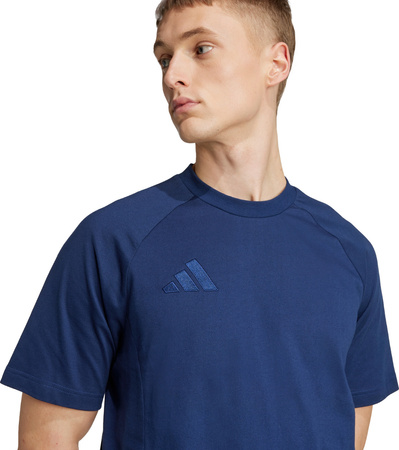 Koszulka męska adidas Tiro 25 Tee Travel granatowa JY5949