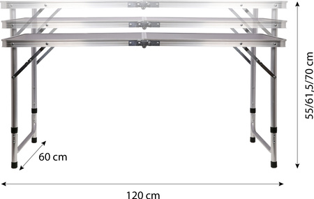 Stół i 4 krzesła turystyczne kempingowe Nils Camp NC1633 zestaw składany ciemnoszary