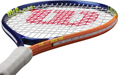 Rakieta do tenisa ziemnego Wilson Slam JR 21 Boys TNS RKT 3 1/2'' granatowo-pomarańczowa WR172010U