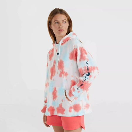 Damska bluza O'neill WOW HOODIE pink ice cube tie dye rozmiar M