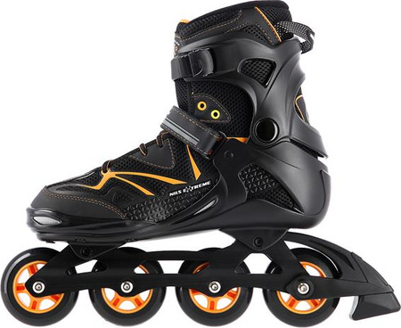 Łyżworolki Nils Extreme NA9022 czarno-pomarańczowe rozmiar 42