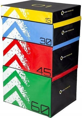 Zestaw Skrzynie plyometryczne soft Hms Premium PYBS01 4 części