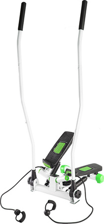 Stepper z ruchomymi ramionami i linkami HMS S3085 zielono-biały