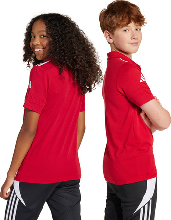 Koszulka dla dzieci adidas Squadra 25 Polo czerwona JY3411