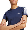Koszulka damska adidas Essentials Slim 3-Stripes Tee granatowa IM2791
