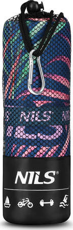 Ręcznik turystyczny z mikrofibry szybkoschnący Nils NCR14 dżungla 160x80cm