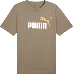Koszulka męska Puma Ess 2 Color No.1 Logo brązowa 684708 83