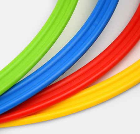 Obręcze treningowe SMJ Sport KT12-45RGBY 45cm 12 sztuk