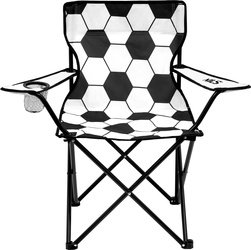Krzesło turystyczne plażowe składane Nils Camp NC3303 czarno-białe 53x85×53 cm
