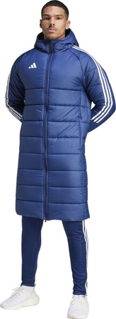 Kurtka płaszcz adidas męski Tiro 24 Long niebieski IR9502