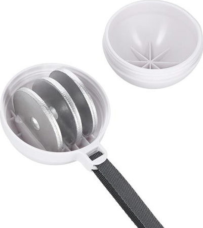 Hula hop white z magnesami i obciążnikiem licznik HMS hhm16