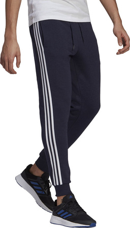 Spodnie męskie adidas Essentials Slim 3 Stripes Pants granatowe GM1090