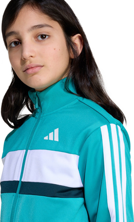 Dres dla dzieci adidas Seasonal Essentials Tiberio 3-Stripes Tricot miętowy JN2245