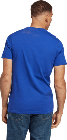 Koszulka męska adidas Essentials Single Jersey 3-Stripes niebieska IC9338