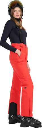 Spodnie narciarskie damskie 4F FNK F0944 czerwone 4FWAW25TFTRF0944 62S