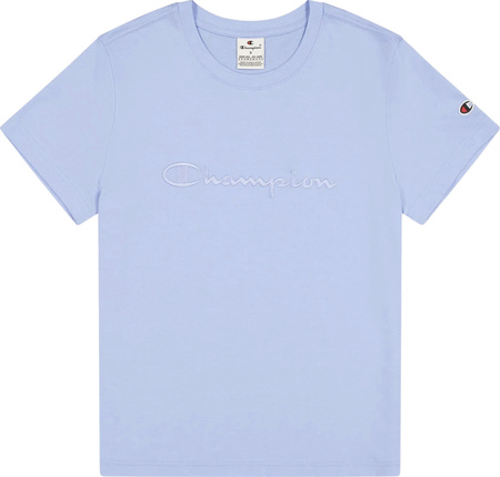 Koszulka damska Champion SS Tee błękitna 117650 BS186