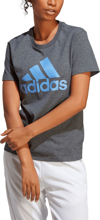Koszulka damska adidas Loungewear Essentials Logo Tee szara IC0634