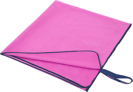Ręcznik turystyczny z mikrofibry szybkoschnący Nils NCR13 różowy 200x90 cm