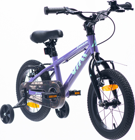 Dziecięcy rower z bocznymi kółkami Martes essentials Ninja 14 rozmiar koła 14"