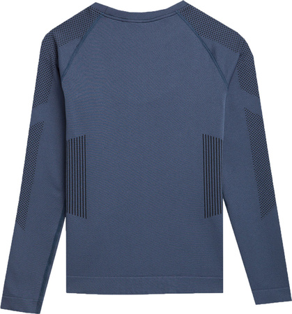 Bielizna termoaktywna bezszwowa dla chłopca 4F M096 niebieska 4FJAW23USEAM096 32S