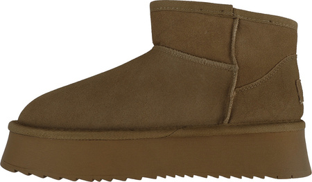 Buty damskie skórzane Solo Soprani Couture Hugh Platform oliwkowe SSW421P05 06