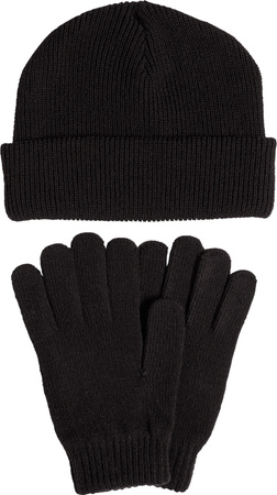 Komplet adidas czapka rękawiczki czarny JN9443