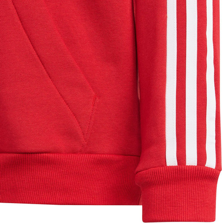 Bluza dla dzieci adidas Tiro 23 League Sweat Hoodie czerwono-biała HS3607