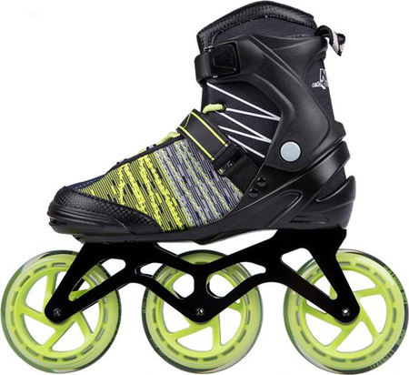 Łyżworolki Nils Extreme NA1206 czarno-zielone rozmiar 40