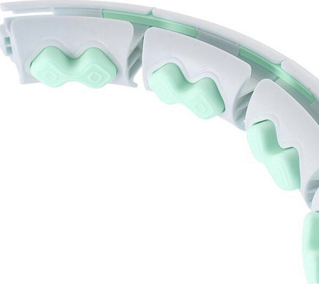 Zestaw hula hop HMS HHW06 zielone z piłką grawitacyjną i licznikiem + Pas wyszczuplajacy BR163